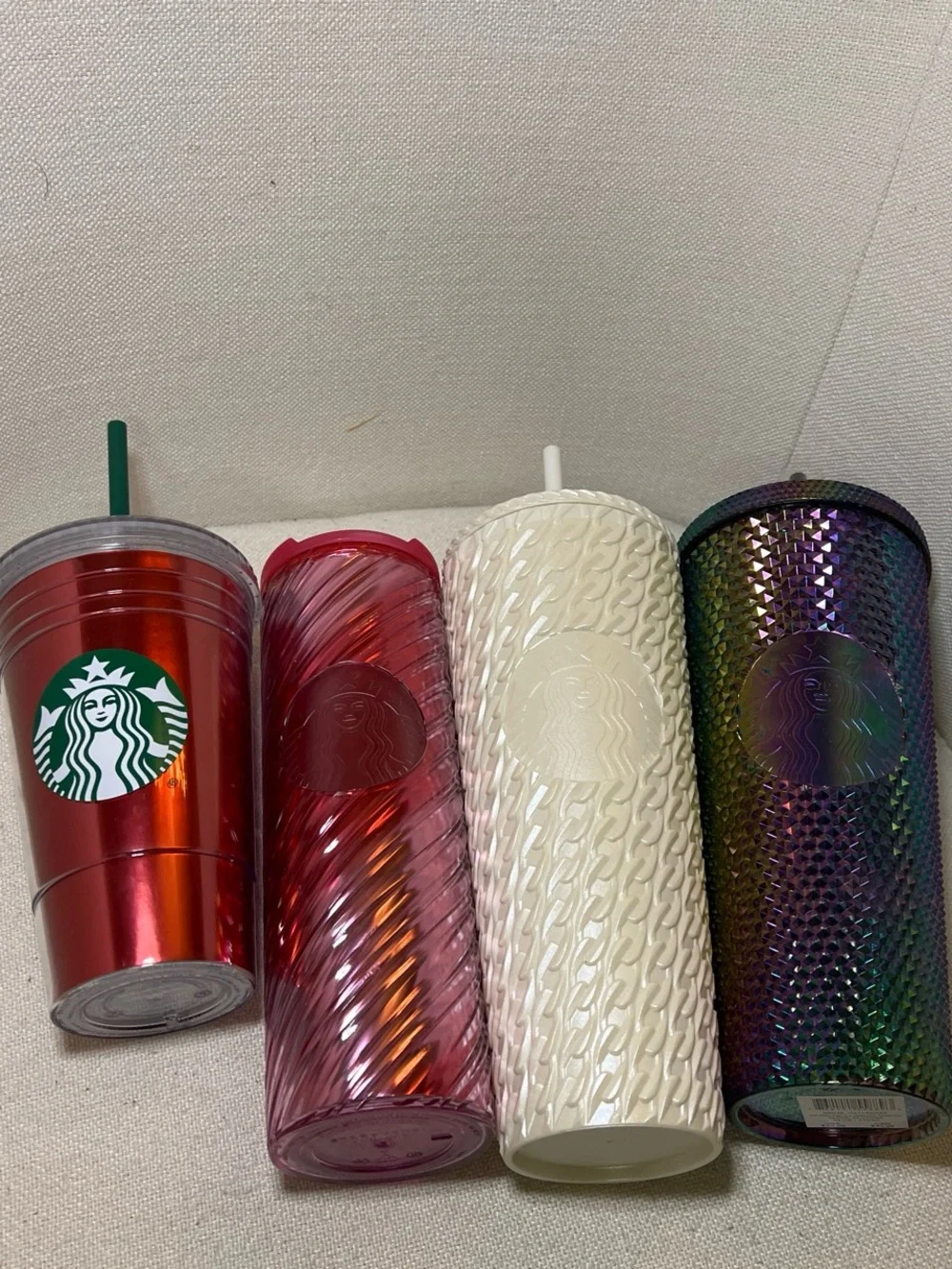 Starbucks four tumblers